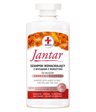 Jantar Medica szampon wzmacniający do włosów cienkich